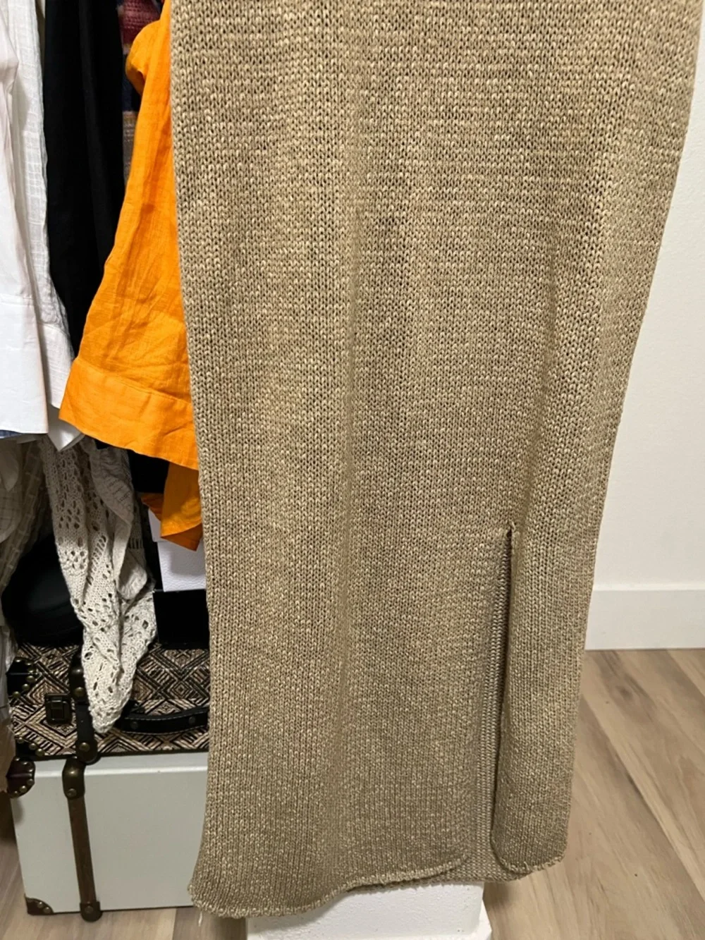 2 Piece Set Knit Dress + Shrug Sweater - Picture 8 of 11